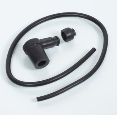 antiparasiet voor auto zwart d6mm l50cm 90° met olijf nieuw
