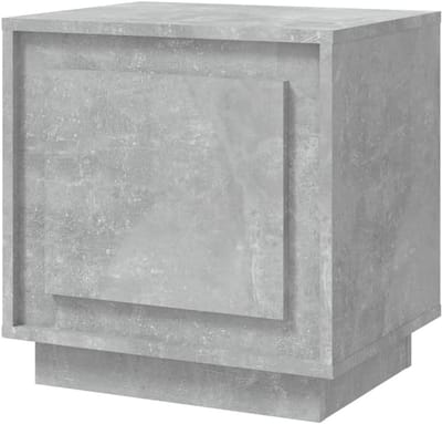 Nachtkastje - Bijzetkastje Slaapkamer - Spullen Opbergen - Flexibele Deurmontage - 44x35x45 cm - Betongrijs