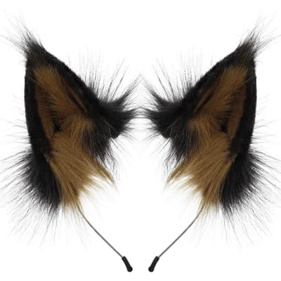 Schattige Hoofdband Cosplay Kattenoor Haarband Pluizige Handgemaakte Hoofddeksels Verkleedkostuums Feest Cosplay Accessoires brown