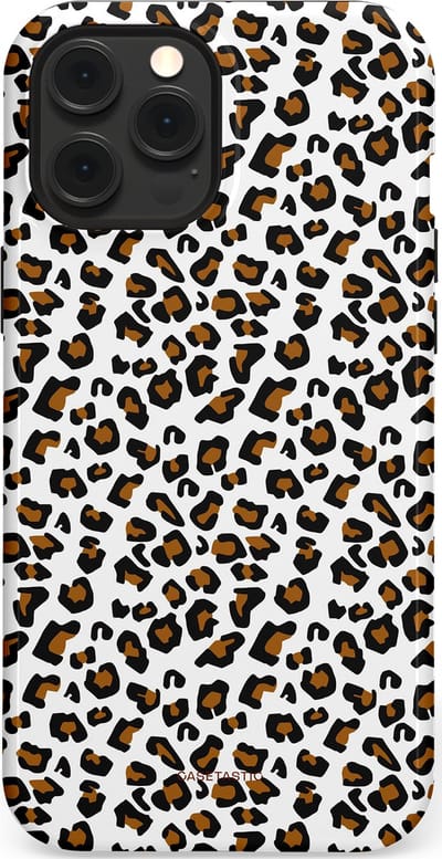 Casetastic Hoesje Geschikt voor Apple iPhone 12 Pro Max Magsafe - Stijlvolle Beschermende Duo-layer Case - Panter abstractie