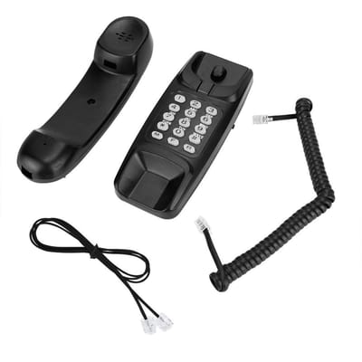 Dailygoods- Vaste Telefoon Draadloos - Wandmontage Beugel - Telefoonlijnvoeding - Telefoon met Snoer - Oproepdemping - Energiebesparend - Wandtelefoon