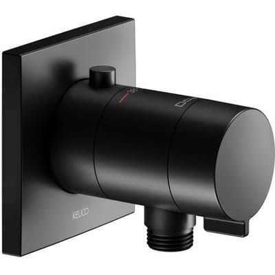 Keuco IXMO Black Selection concealed thermostatic shower mixer, with hose connection, angular 59554370002