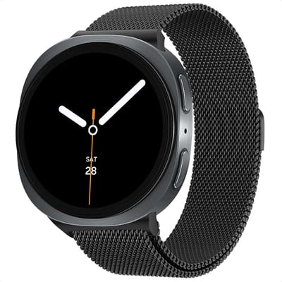 imoshion Milanees magnetisch bandje voor de Samsung Galaxy Watch 9 (40/44mm) / Watch 8 (40/44mm) / Classic (46mm) - Zwart