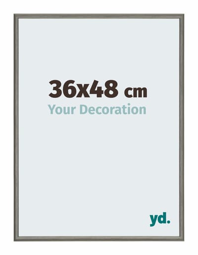Your Decoration - Fotolijst 36x48 cm - Aluminium - Mercury Structuur - New York