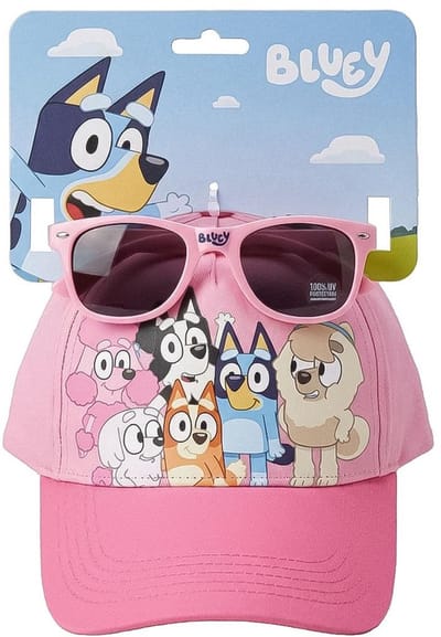 Bluey Pet en Zonnebril Meisjes - UV400 Bescherming - Roze - Officieel Gelicenseerd