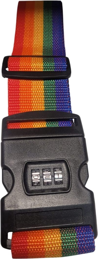 2 stuks - Kofferspanband – Bagageriem - Universele - Cijfersslot - Opvallend Multicolor Design - Beveilig en Herken Je Koffer