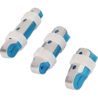 3 STUKS Vingerspalken Lichtgewicht Aluminiumlegering Spons S M L Gebroken Vingerbeschermer voor Fractuur