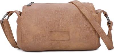 Fritzi aus Preußen Schoudertas Radix Drum02 Crossbody Cognac Bruine