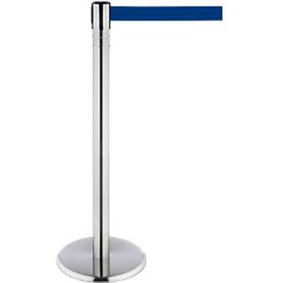 RS-GUIDESYSTEMS riempaal, roestvrij staal, 360° draaibare kop, hoogte 1000 mm, riemmaat L 2300 x B 50 mm, riemkleur blauw