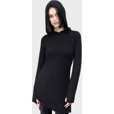 KIHILIST by KILLSTAR - Gothic Trui met capuchon - Enigmatra Top - XS tot 4XL - voor Vrouwen - zwart