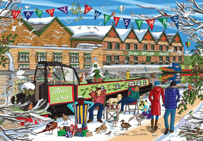 Legpuzzel 1000 Stukjes - Kerst Puzzel - Ontspannen Vrije Tijd - Gedetailleerd Kunstwerk - 33 x 20.5 cm - Meerdere Kleuren