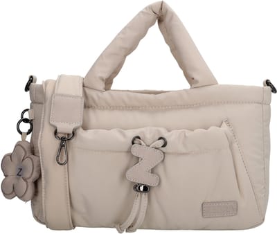 Zebra Trends Juna Handtas - Schoudertas - Puffy - Dames - Crossbody - Crème