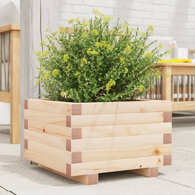 vidaXL - Plantenbak - 40x40x26,5 - cm - massief - grenenhout