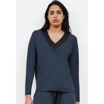 Femilet Nw Top Tshirt Ls Sailing Blue Maat: 42 | Nachtmode Outlet | Dames | Blauw