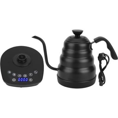 Elektrische Koffie-Theeketel met Scherm Variabele Temperatuurregeling Zwart