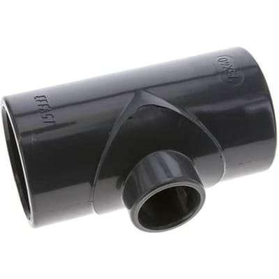 PVC Adapter T-stuk Lijmmof 75 tot 40mm