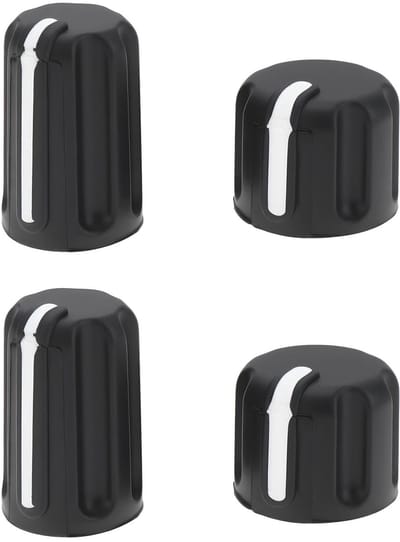 Dailygoody - Radio Knop Caps - 4 Stuks - Zwart - Volume Knop - Geschikt voor Motorola XPR7350 XPR7550 XPR7580 - Duurzaam en stevig