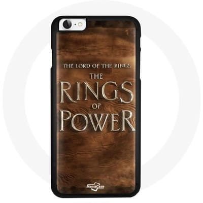 Coque pour Iphone 7 - Le Seigneur des anneaux - Les Anneaux de pouvoir - Souple - Noir - Mixte