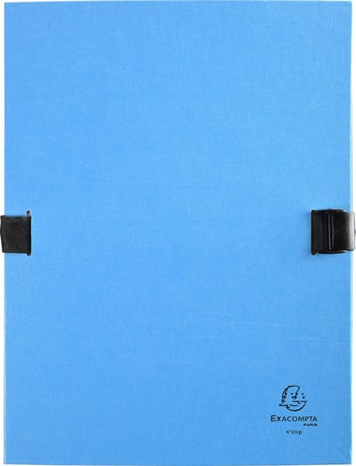 Exacompta 10x N'CLIP® Map uitrekbare rug en klep - Lichtblauw - 21503E