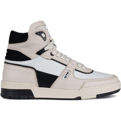 Off the Pitch Basketta Hi Creme/Zwart Heren Maat 41