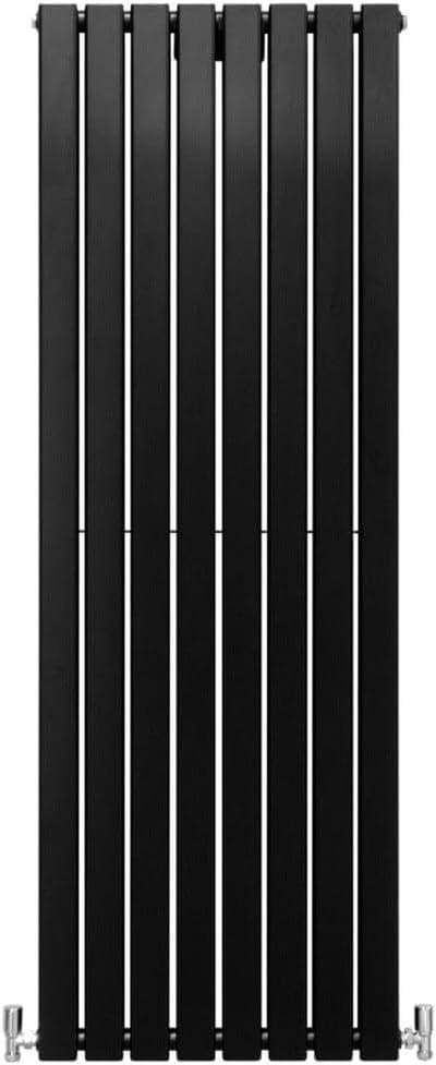 Platte Paneel Radiator - Wandradiator Verticaal - Ruimte Verwarmen - Dubbel Paneel Ontwerp - 160 x 56cm - Mat Zwart