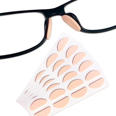 Fako Bijoux - Soft EVA Neus Pads - Neuskussen Bril - Soft Bescherming Bril - Foam Neuspads - Anti-slip Brillenpads - 1.5mm - 19x8mm - Halfrond - Beige - 20 Paar