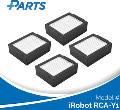 iRobot RCA-Y1 Filters (4 Stuks, Plus.Parts® alternatief voor 4785883 / 4785887)