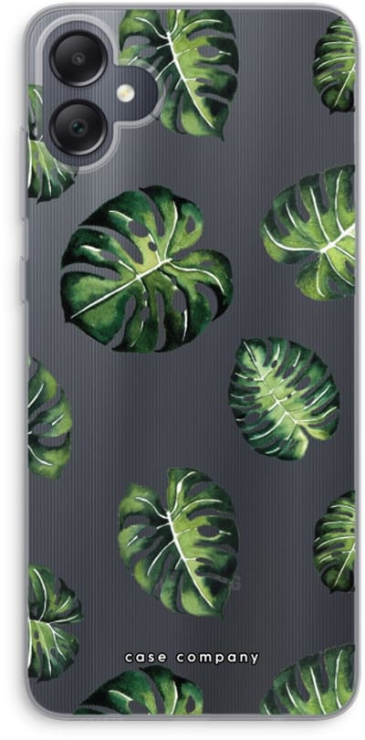 Case Company® - Hoesje geschikt voor Samsung Galaxy A05 hoesje - Tropische bladeren - Soft Cover Telefoonhoesje - Bescherming aan alle Kanten en Schermrand