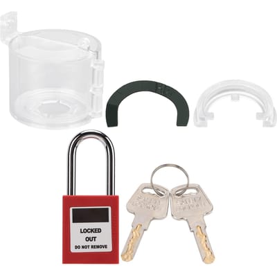 Noodstopknopkap Afneembare deksel Waterdicht met 38 mm hangslot voor Industrieel Chemisch white