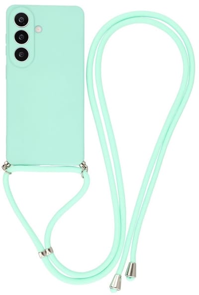 Coverup Hoesje - Geschikt voor Samsung Galaxy A57 Hoesje - Coverup Colour TPU Back Cover met Koord - Mint Green