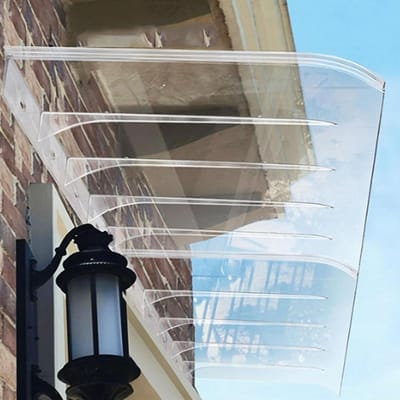 Deurluifel - Regenkap Voordeur - Entree Beschermen - UV-bestendig Polycarbonaat - 40 x 150 cm - Transparant