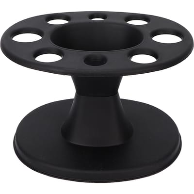 Support de Rangement Professionnel pour Peignes de Salon Multi-Fentes Porte-Pinces Organisateur pour Outils de Coiffure black