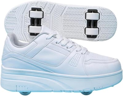 Schoenen met wielen - Rolschaatsen sneakers - Skaten en lopen - Intrekbaar achterwiel - Kindermaten