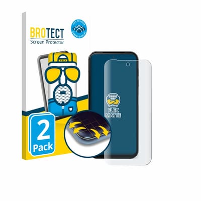 BROTECT - Screenprotector voor Fairphone 5 - Folie Beschermfolie matte volledig dekking 2 Stuks