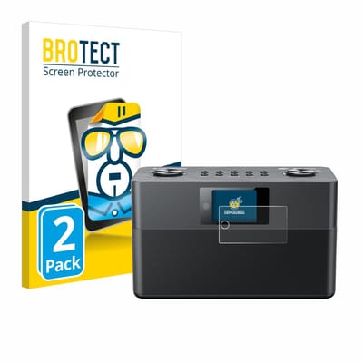 BROTECT - Screenprotector voor Kenwood Smart-Radio CR-ST100S-B - Folie Beschermfolie transparant 2 Stuks