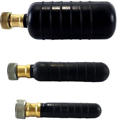 Dailygoods - 3-delige afvoerblaasset, rubberen reinigingsblaas geschikt voor afvoerbuizen van 2,5 tot 15 cm, ontstopper voor badkamergootsteen