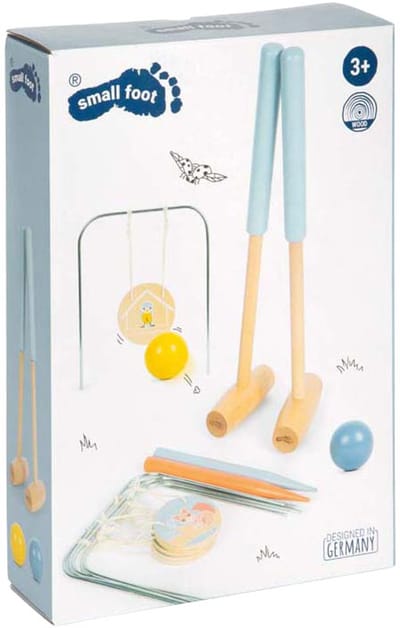 Small Foot croquet spel houten Garden Buddies dierenmotief outdoor.
