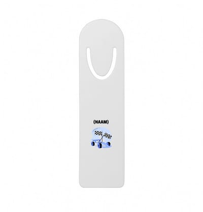 Hacebo® - Formule 1 met eigen naam metalen boekenlegger - Auto rijden - Auto liefhebbers - Autosport Bladwijzer boekenleggers - 12.7 cm x 3.2cm