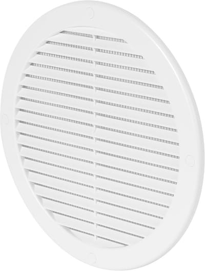 Ronde Ventilatie Rooster 200 mm Wit met Insectennet
