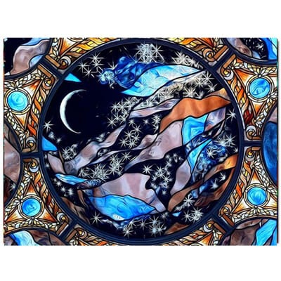 5D volledige ronde Diamond schilderij Cross Stitch Kit patroon muur Sticker Diamond borduurwerk 20X30CM gray