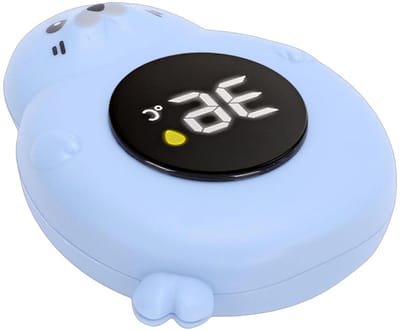 Babybadthermometer - Digitale Waterthermometer - Veilig Baden - Slim Alarm Systeem - 7 x 2.5 x 10 cm - Blauw