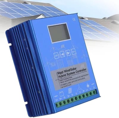Hybride Laadregelaar - Wind Zonne - Energie Systeem - MPPT Technologie - 12V 24V 48V - Zwart