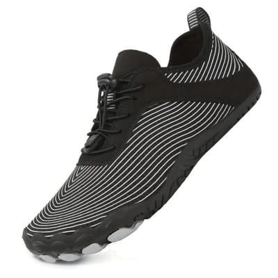 Bovista Barefoot Schoenen - Waterschoenen - Aquashoes - Afzwemschoenen - Zwemles - Dames & Heren - Fitness - Sportschoenen - Zwart & Wit - Maat 36