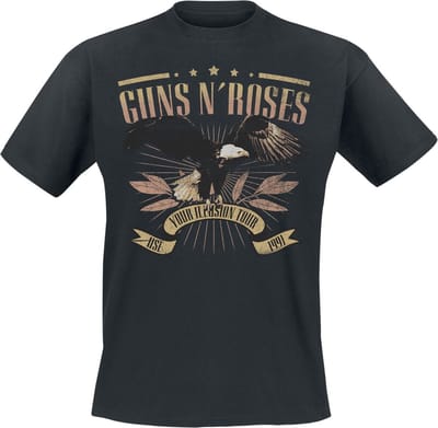 Guns N' Roses T-shirt - Use Your Illusion Tour 1991 - S tot 3XL - voor Mannen - zwart
