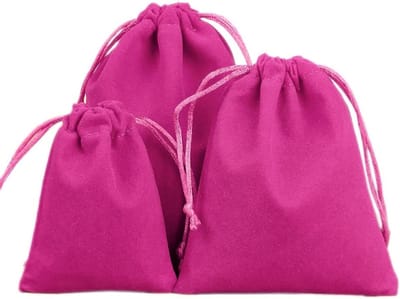 Kleine fluwelen geschenkzakjes met trekkoord - Perfect voor sieraden, bruiloften, kerst, verjaardagen en feesten - 5 x 7 cm, luxe opbergoplossing voor accessoires