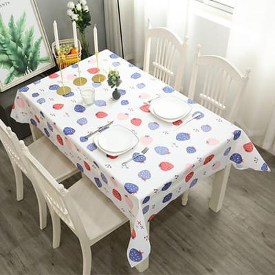 Pvc Tafelkleed Cover Eettafel Waterdicht Vlekbestendig Nordic Keuken Huisdecoratie Rechthoekig Rond Bruiloft Verjaardag 137 x 90cm