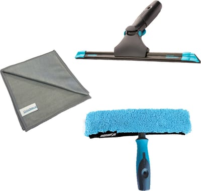 Professionele Glazenwassers Moerman Zeemset - Raamtrekker met inwashouder & hoes - Raamwisser 35cm
