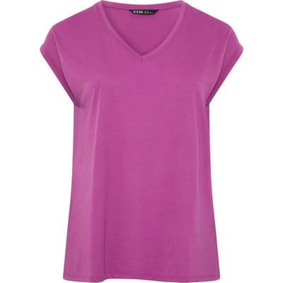 Yours Yourset 2Pack Paarse En Naturel Bruine Core Basic Tshirtssize 40