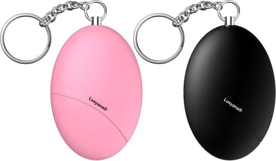 Luxyana® Alarm Sleutelhanger – Effectieve Zelfverdediging Sleutelhanger met Luid Alarm – 2 Stuks - Compact & Lichtgewicht – Zelfverdediging Producten – Alarmknop voor Ouderen