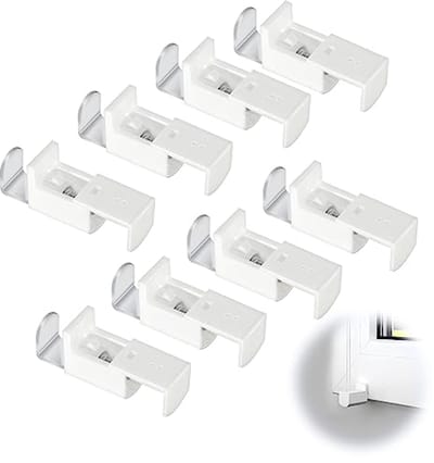 Klemdragers set voor Duo Dubbel Rolgordijn en Plissé - 8 stuks - Verstelbaar 20 mm